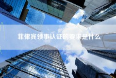 菲律宾领事认证的要求是什么