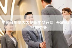 中国驻加拿大大使馆中文官网- 开放窗口，了解更多